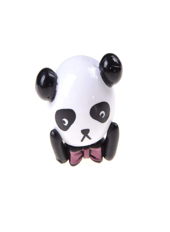 BHOOLU&GOOLU Plastic Mini Panda Showpiece, Small, Multicolour, 4 Piece - Image 3